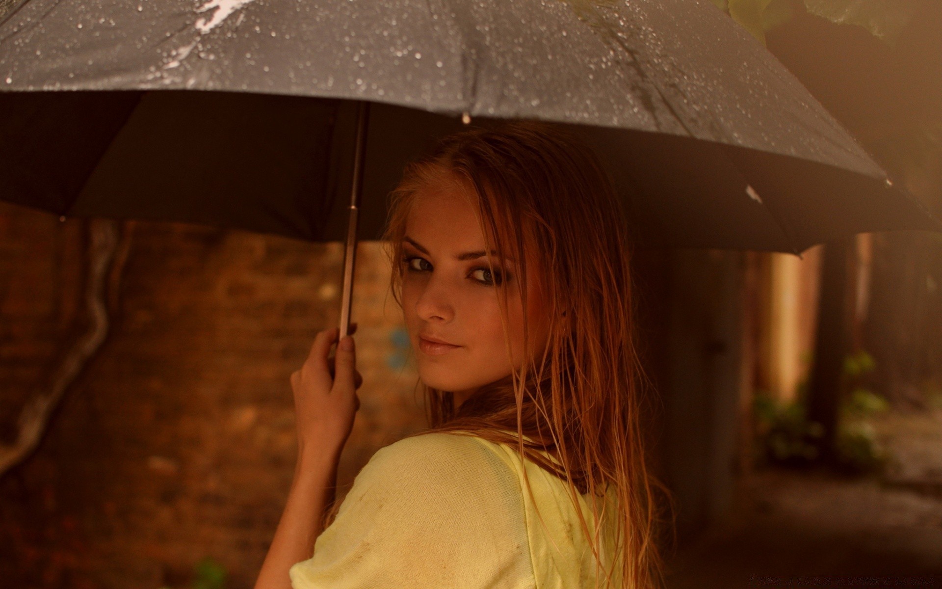 the other girls woman girl portrait umbrella fashion model one wedding summer adult nature rain light beautiful pretty