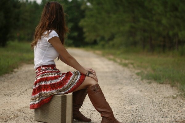 Chica y naturaleza bien al aire libre