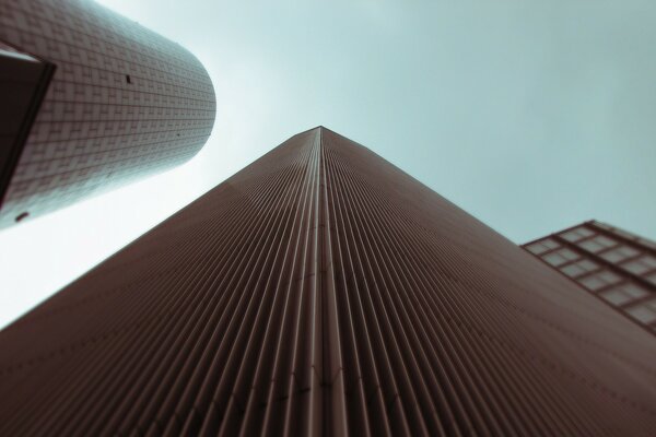 Futuristic skyscrapers against the sky