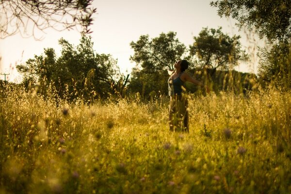 Paisagem no campo ao ar livre