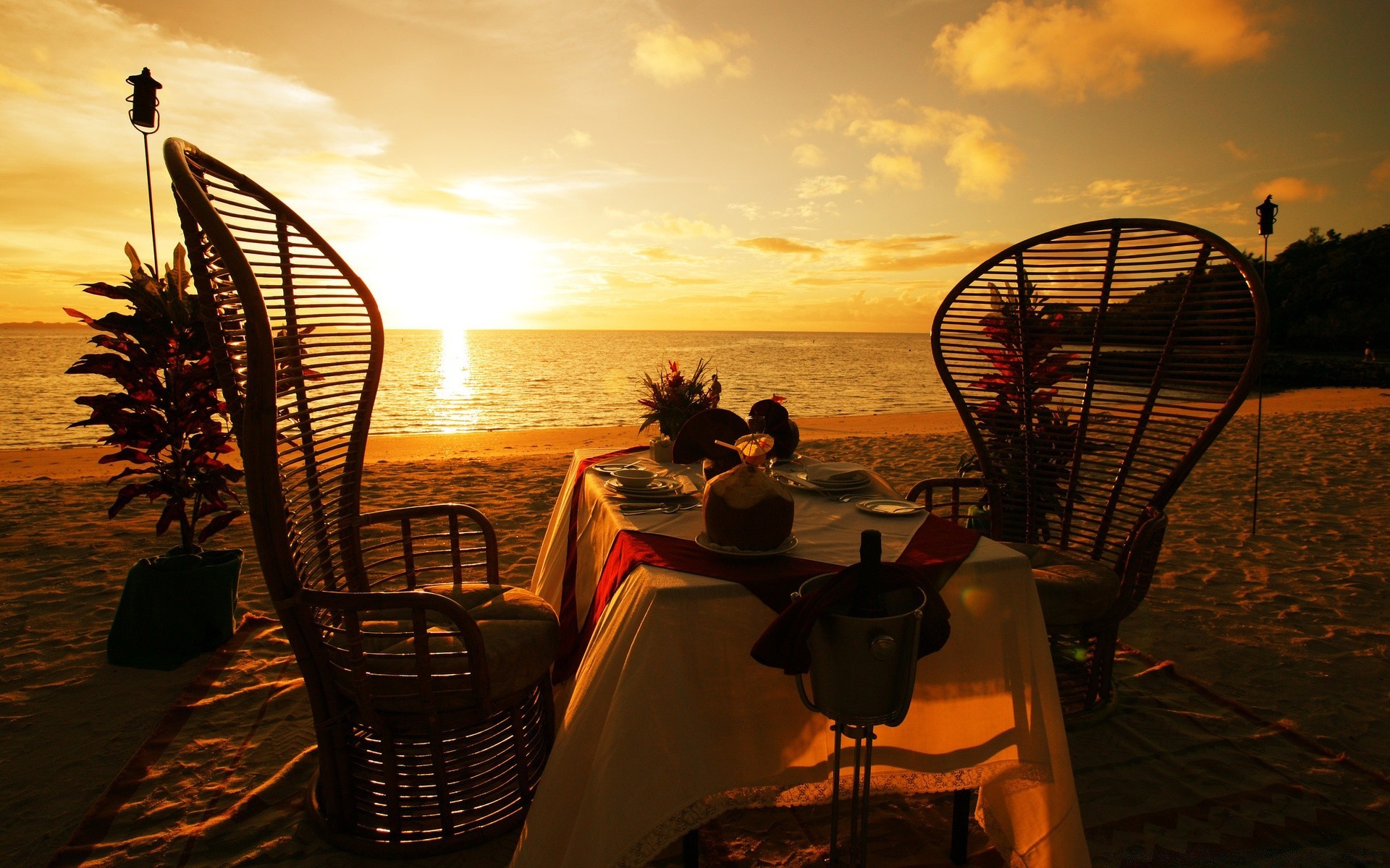 herzen sonnenuntergang abend strand meer ozean wasser freizeit stuhl dämmerung reisen urlaub im freien dämmerung himmel meer sommer urlaub sonne licht