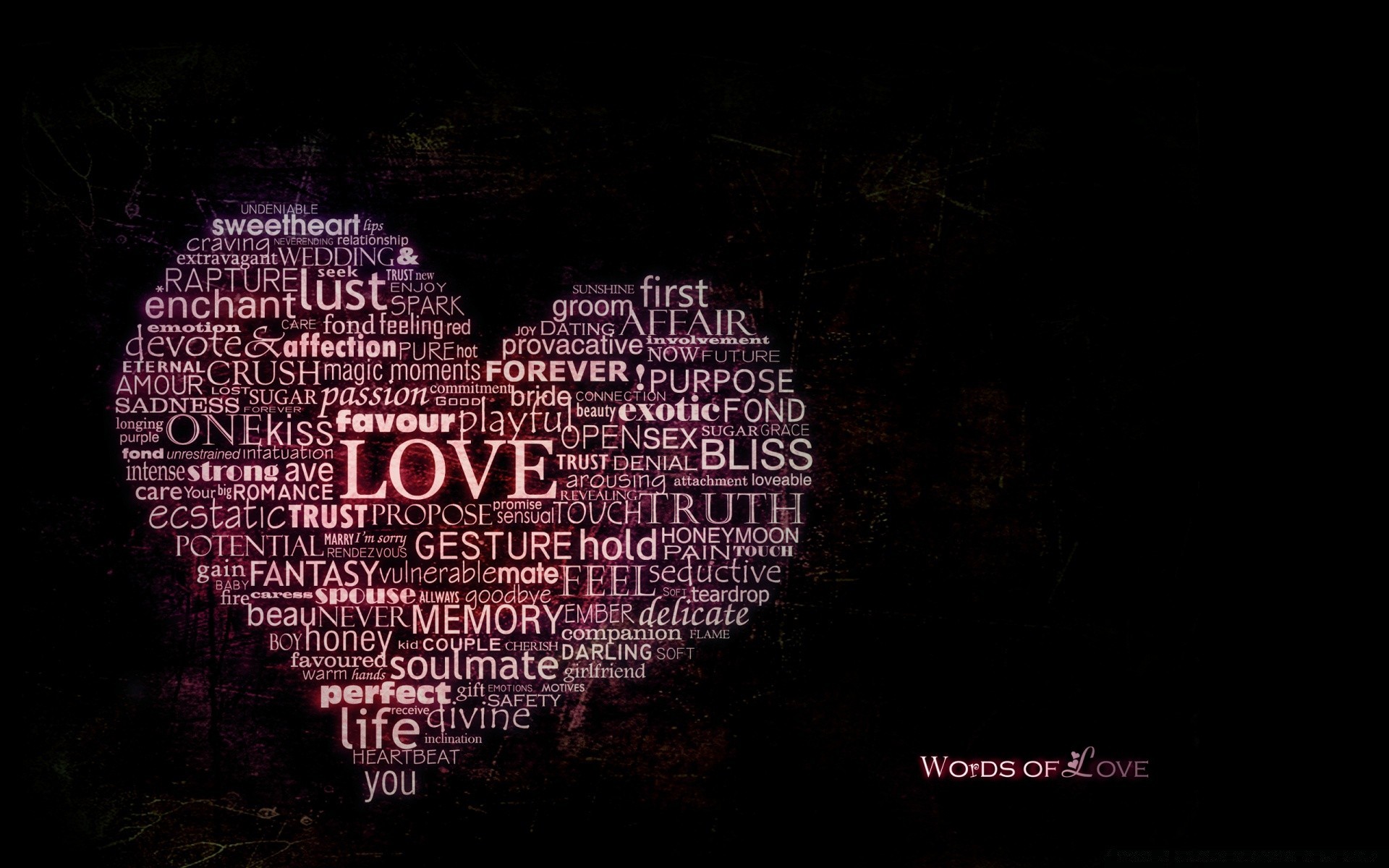 hearts dark conceptual illustration desktop cloud text