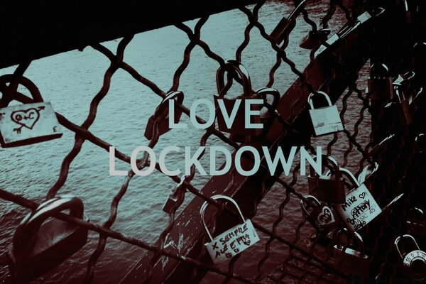 Love locks on the love lockdown bridge