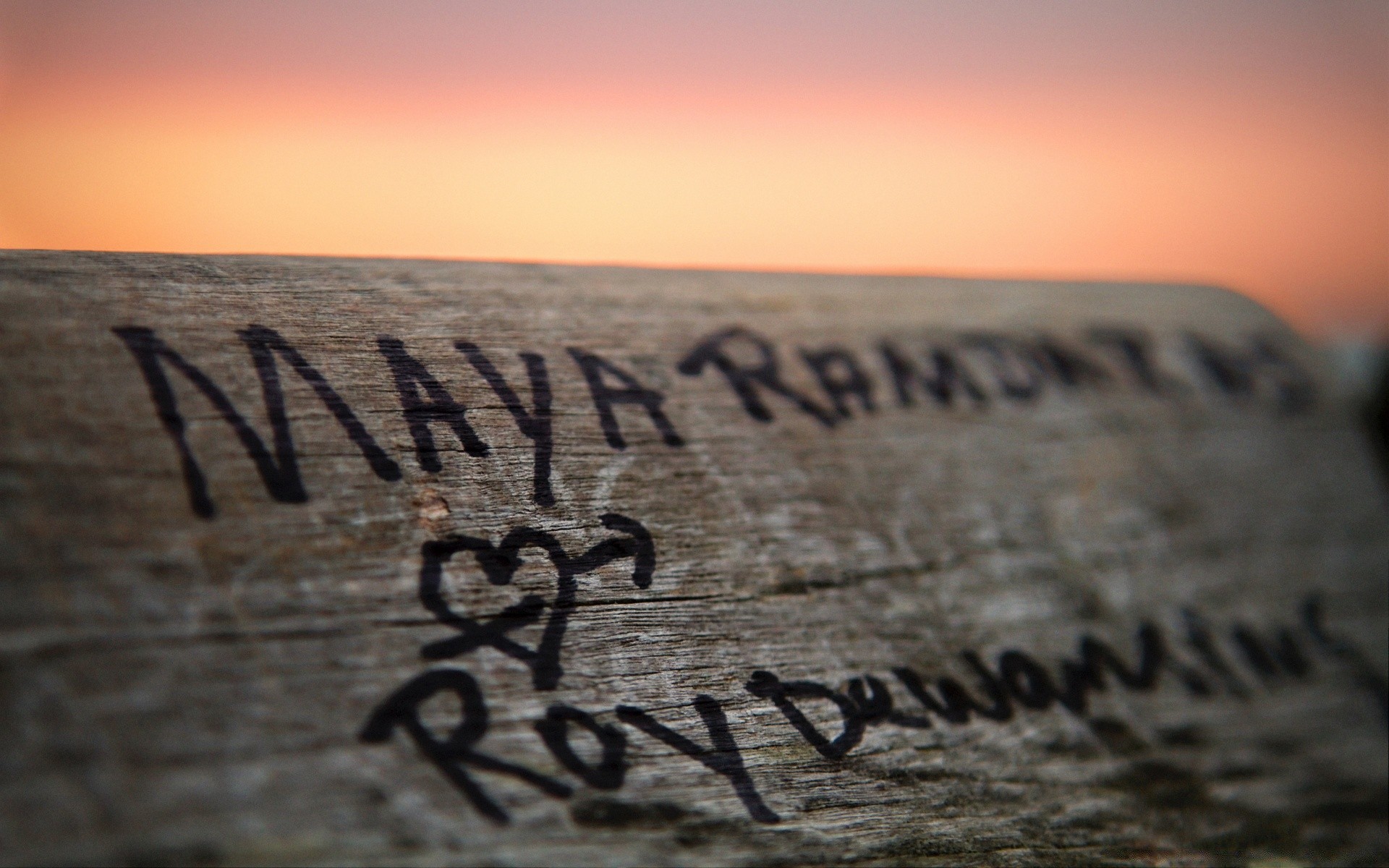 corazones viajes naturaleza texto al aire libre puesta del sol escribiendo lengua