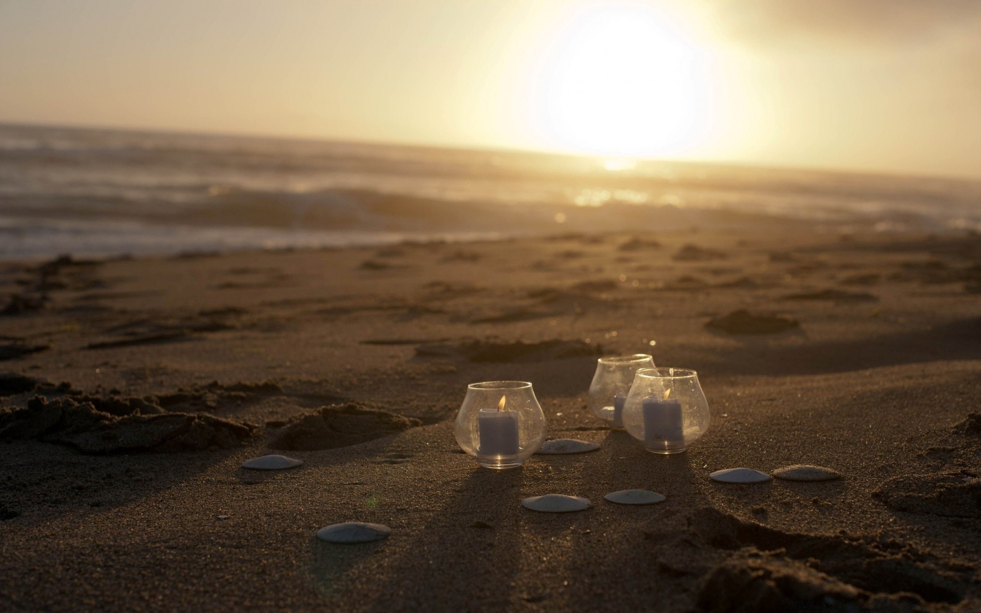 hearts sunset beach sea water evening ocean seashore dawn landscape sand dusk sky sun seascape travel light lake