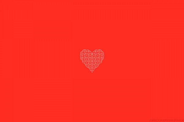 Graphic design of love red hearts on a red background