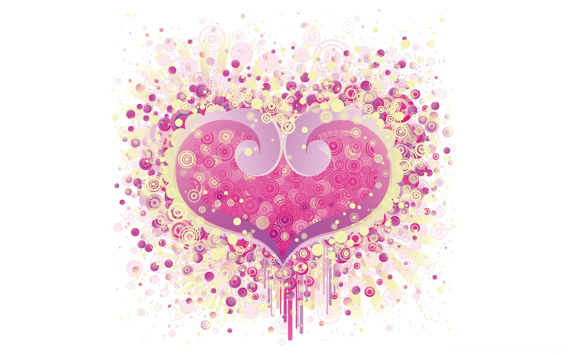 coeurs illustration bureau conception résumé art coeur forme carte décoration splash vecteur couleur amour graphique