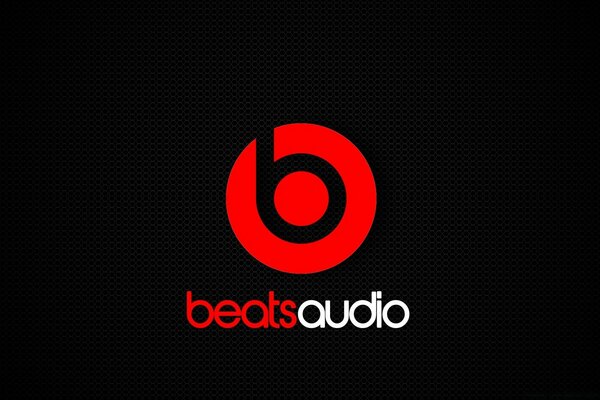 Logo beats audio sur fond noir