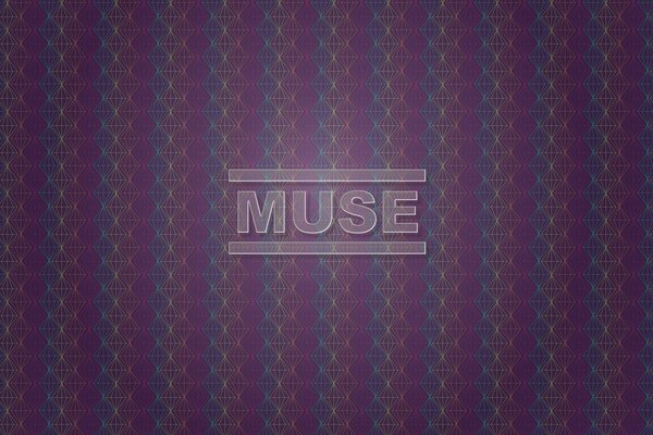 MUSE en el fondo de papel pintado retro