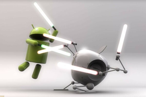 The manufacturers war. Android vs. Apple