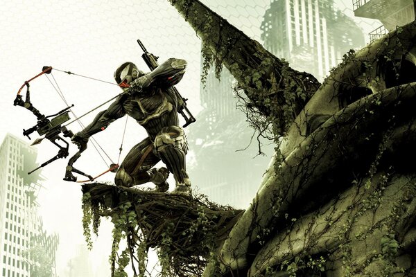 Crysis 3 нано костюм пияз қалалық джунгли