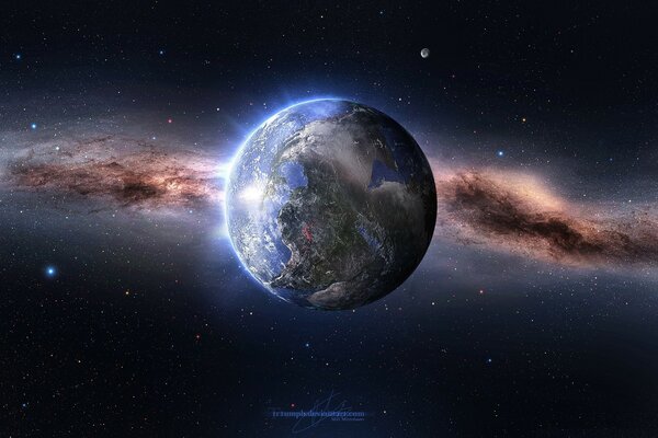 A planet in the solar system of the galaxy