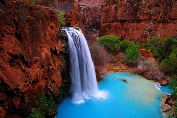 Waterfall in distant lands