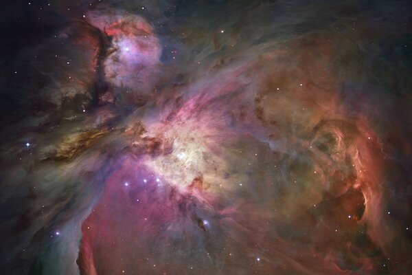 Imagen inusual del Cosmos en color gris-rosa