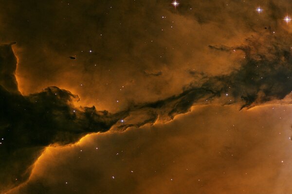 Nubes y estrellas del espacio