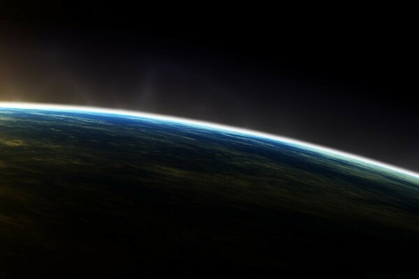 View of the Earth from deep space