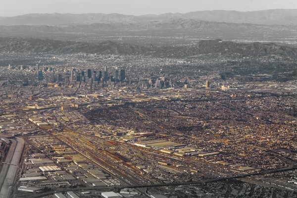 A bird s-eye view of the city