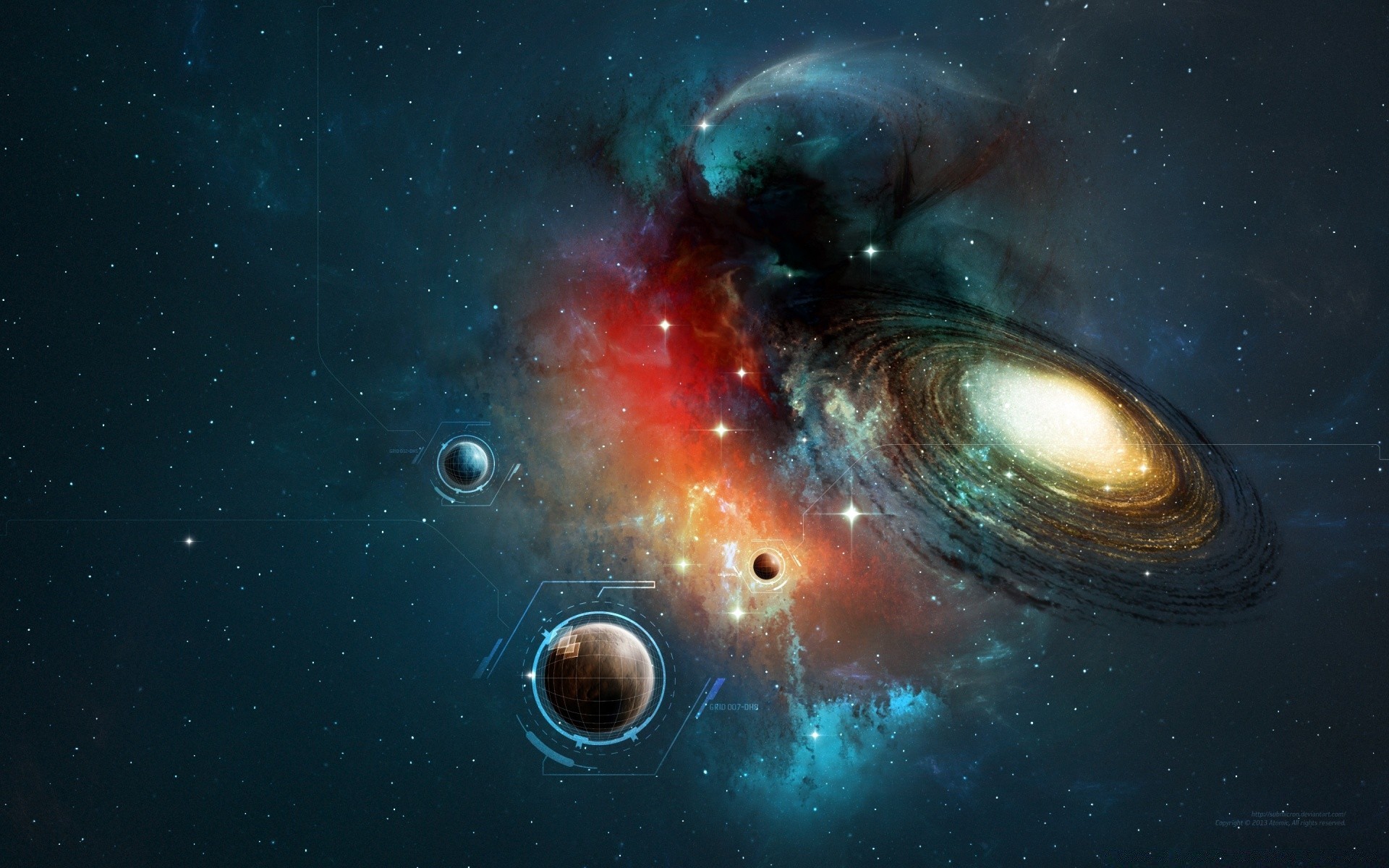 space astronomy galaxy moon exploration science nebula cosmos abstract desktop fantasy astrology planet constellation