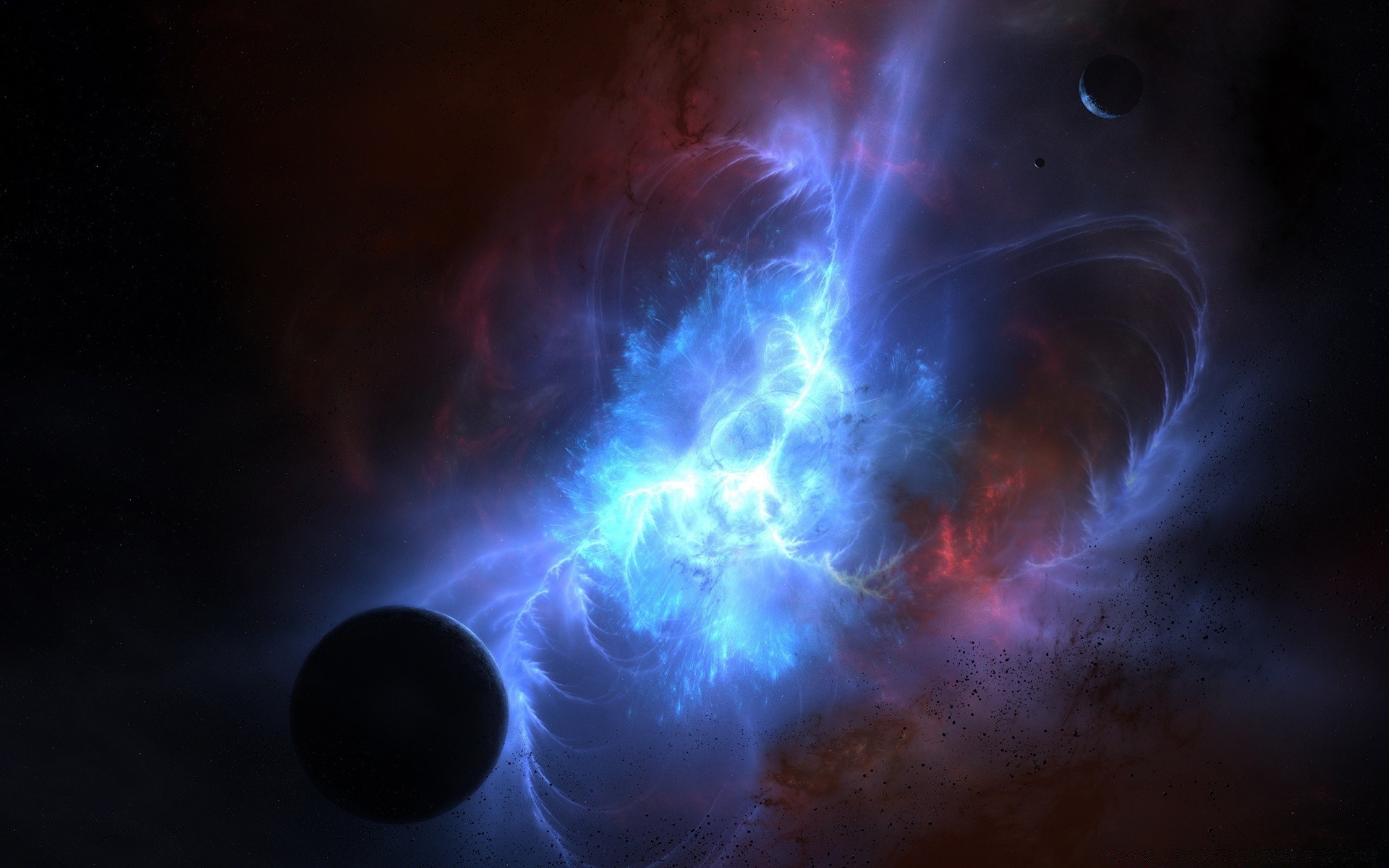 planets light astronomy abstract energy flame fantasy surreal smoke space bright motion dark