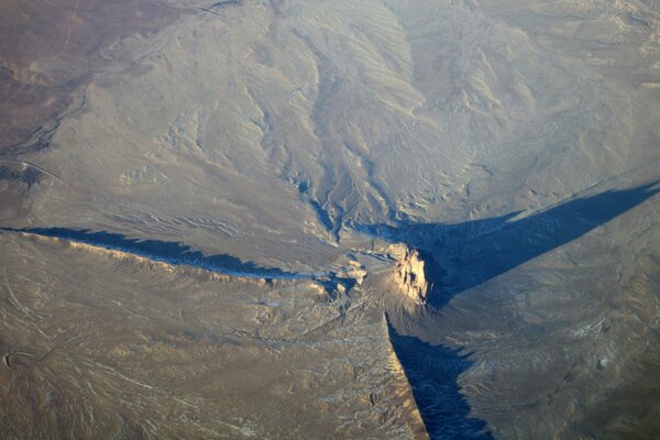 Top view of the planet s surface