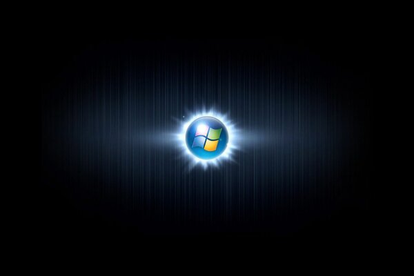 Logo Windows na czarnym tle