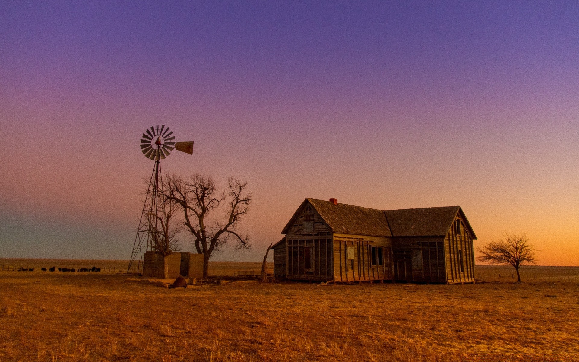 jahrgang sonnenuntergang scheune bauernhof dämmerung landwirtschaft landschaft tageslicht prärie verlassen himmel im freien abend sonne hütte gras haus zuhause haus licht