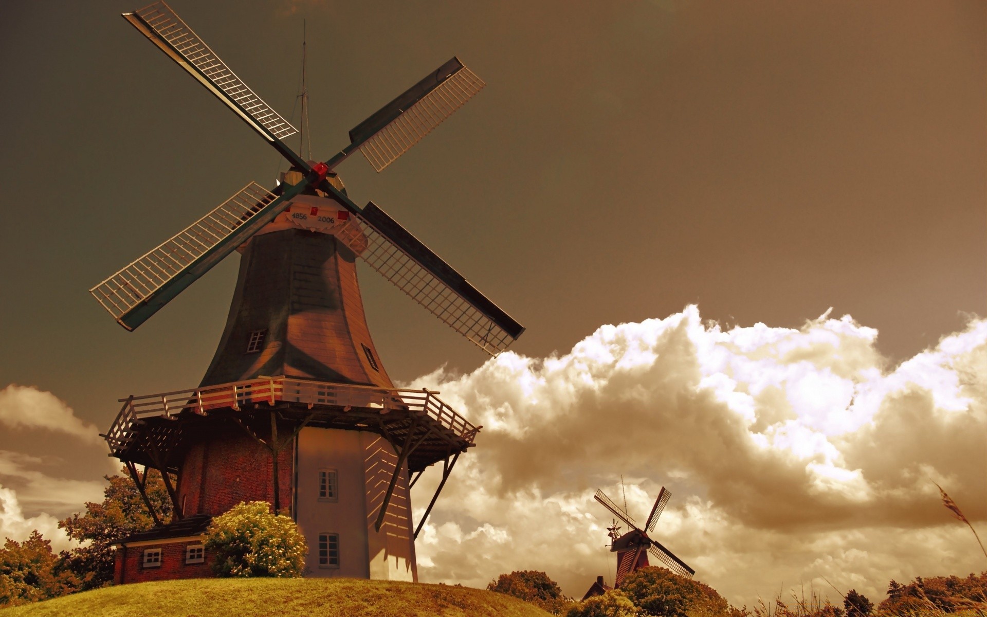 vintage moulin à vent vent voyage paysage meuleuse ciel coucher de soleil à l extérieur énergie ferme architecture nuage soir aube