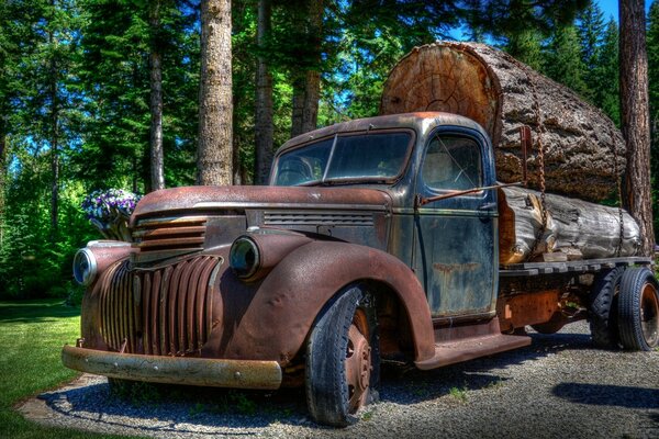 Vintage coche viejo transporte