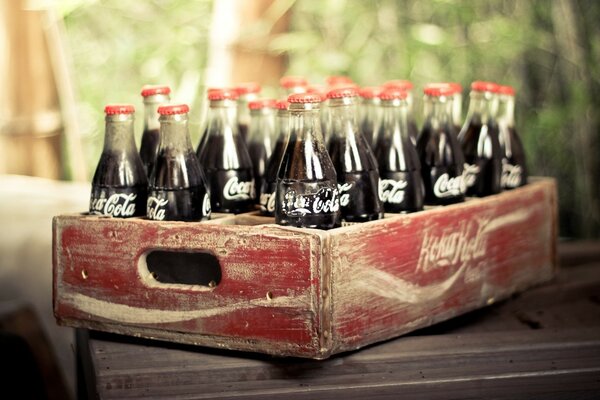 Vintage Holz Coca Cola Verpackung