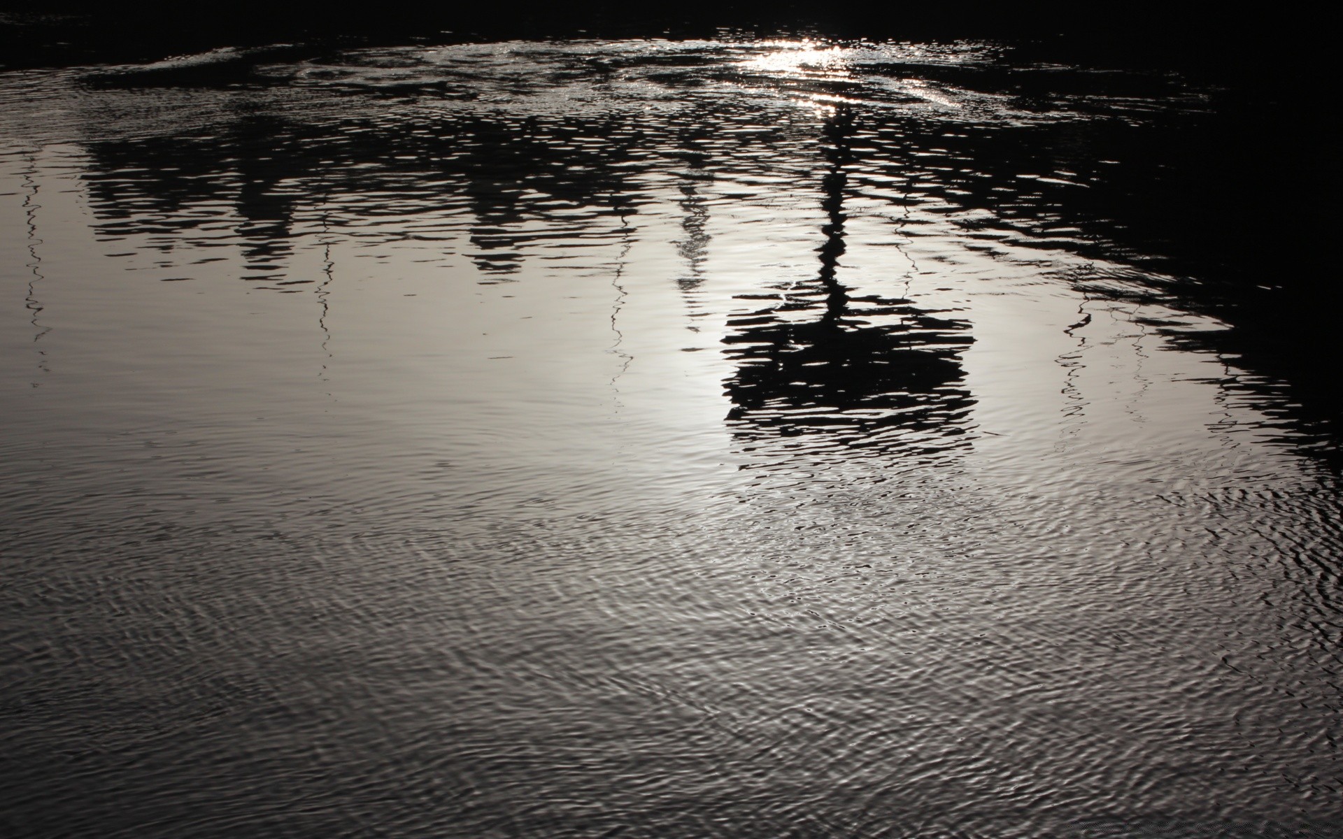 jahrgang wasser reflexion sonnenuntergang see fluss meer strand ozean morgendämmerung