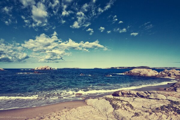 La mer et le ciel incroyable. Nature