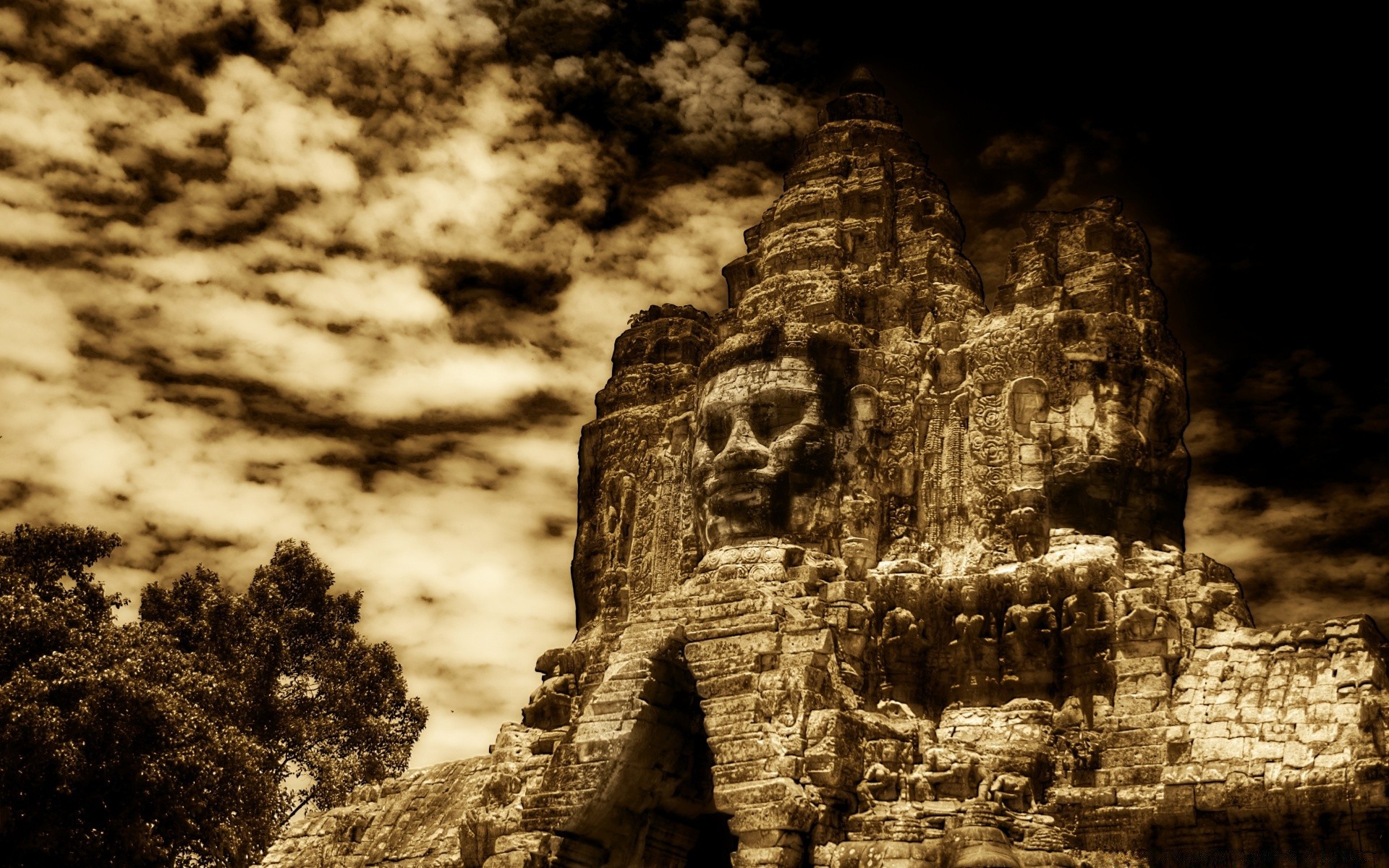 jahrgang reisen buddha wat tempel stein antike rock himmel religion im freien natur skulptur tourismus