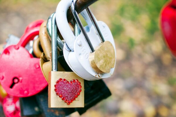 Romantic photo of castles in the shape of hearts