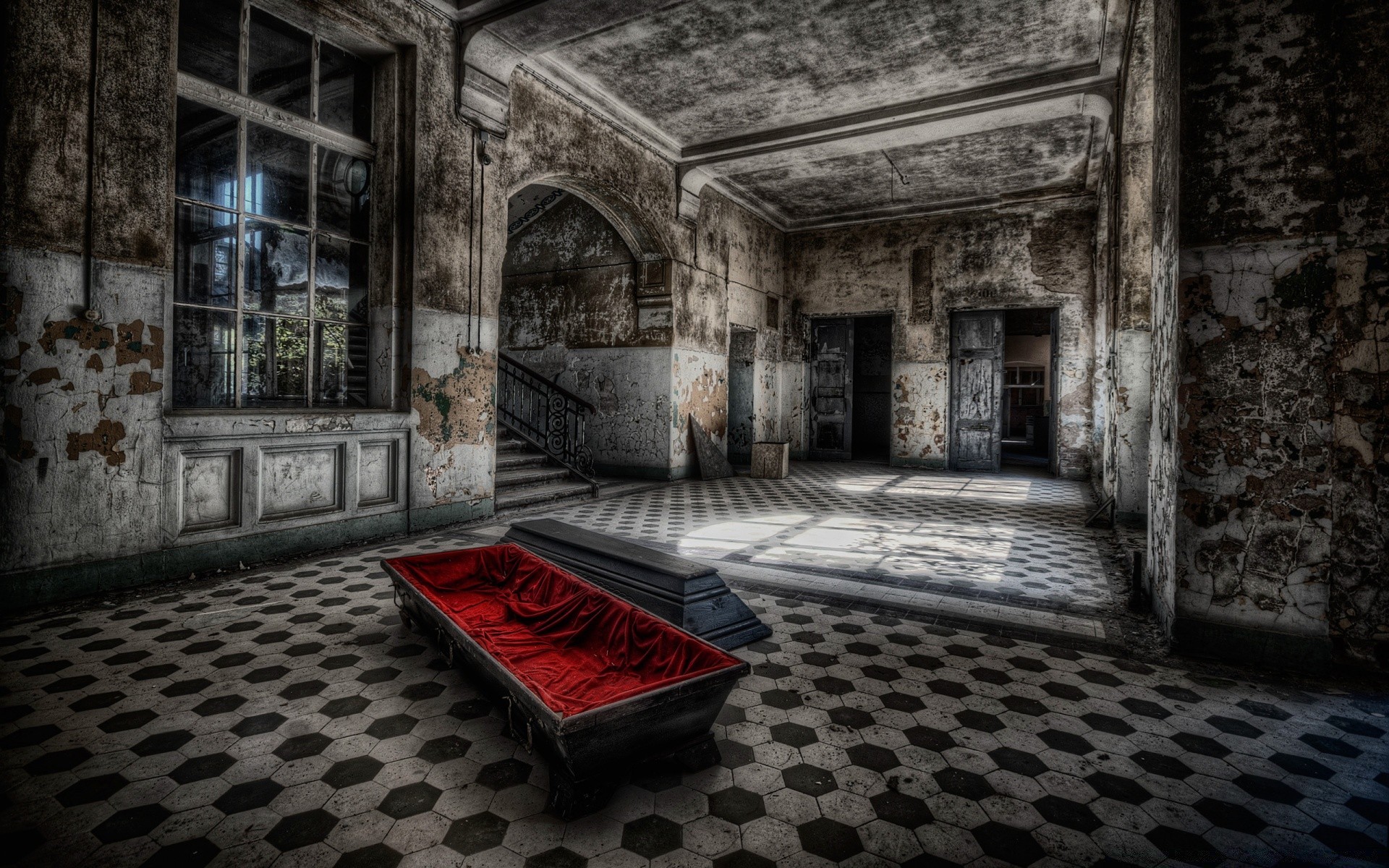 vintage architecture à l intérieur abandonné vieux château maison voyage fenêtre chambre art maison