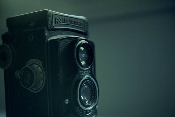 Vintage lens of a classic camera