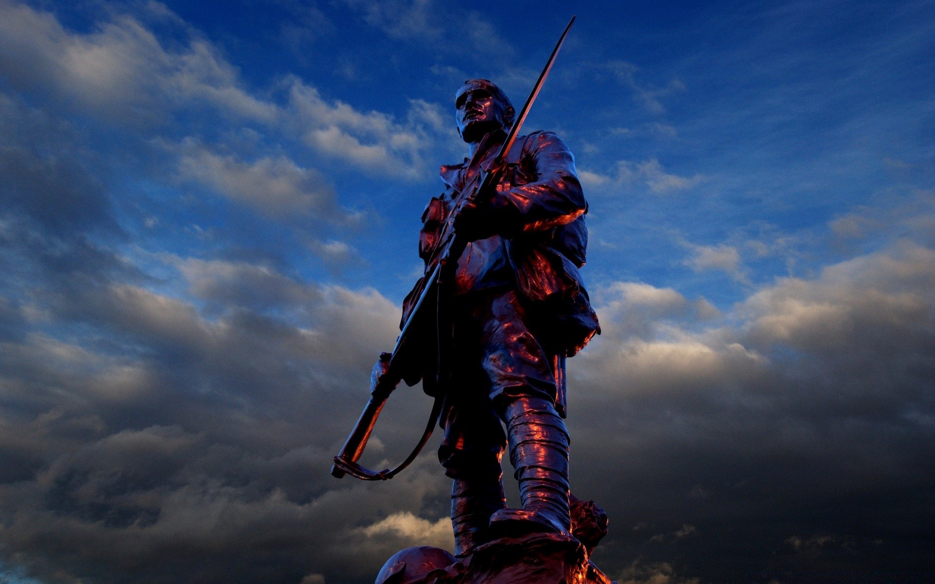 infantería solo cielo hombre viajes adulto