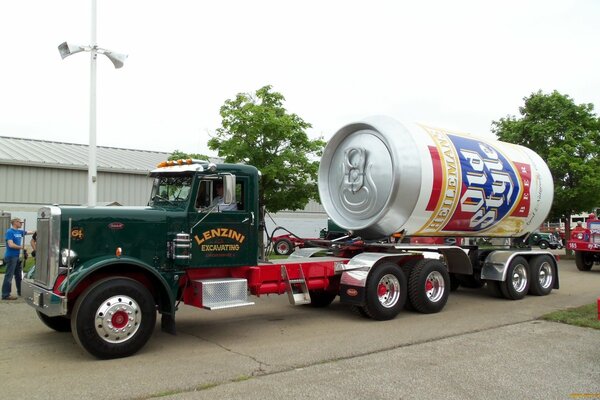 Beer truck at the exhibition