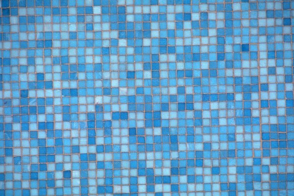 Blue and dark blue tiles in a square