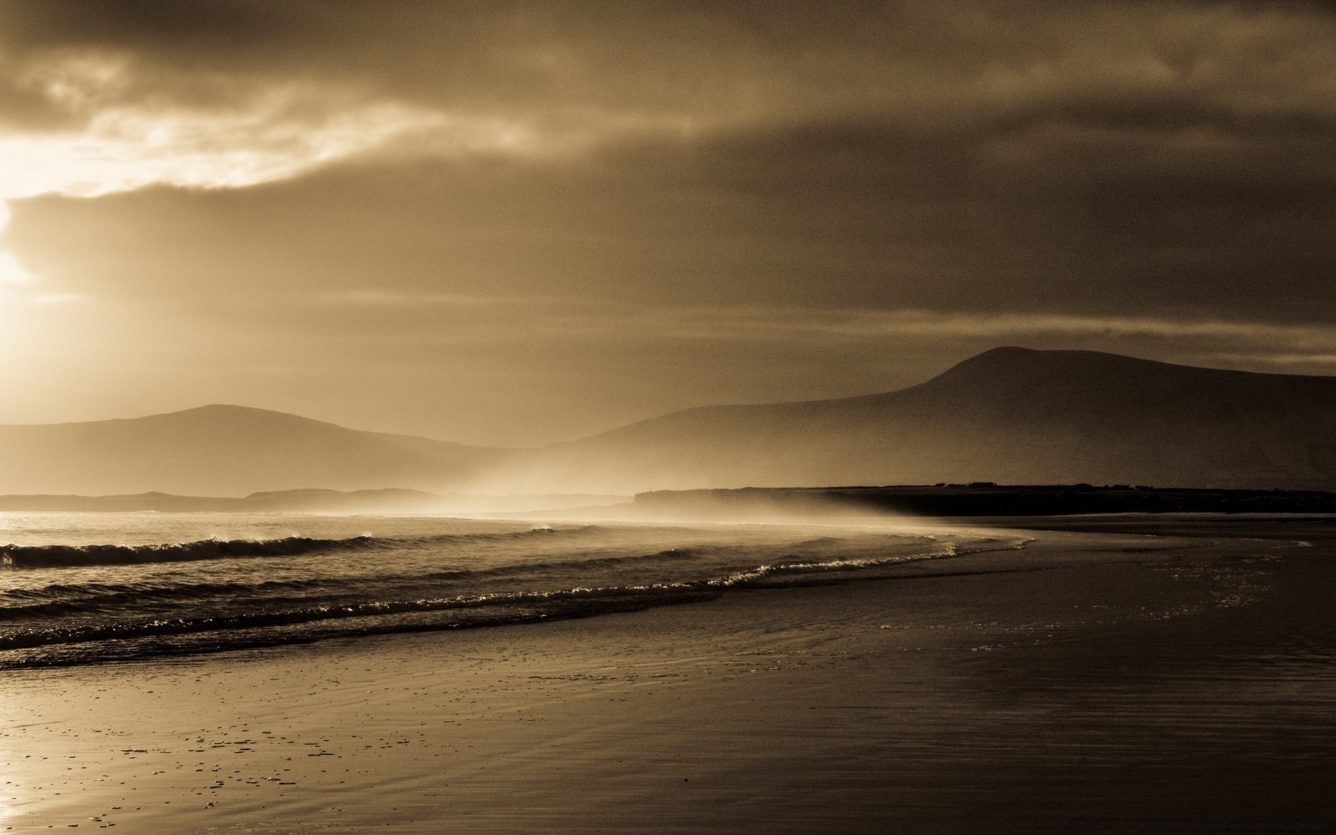 vintage sunset water beach sea dawn ocean sun sky seascape landscape nature dusk storm sand dramatic cloud evening travel