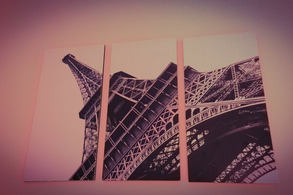 3d painting of the eiffel tower