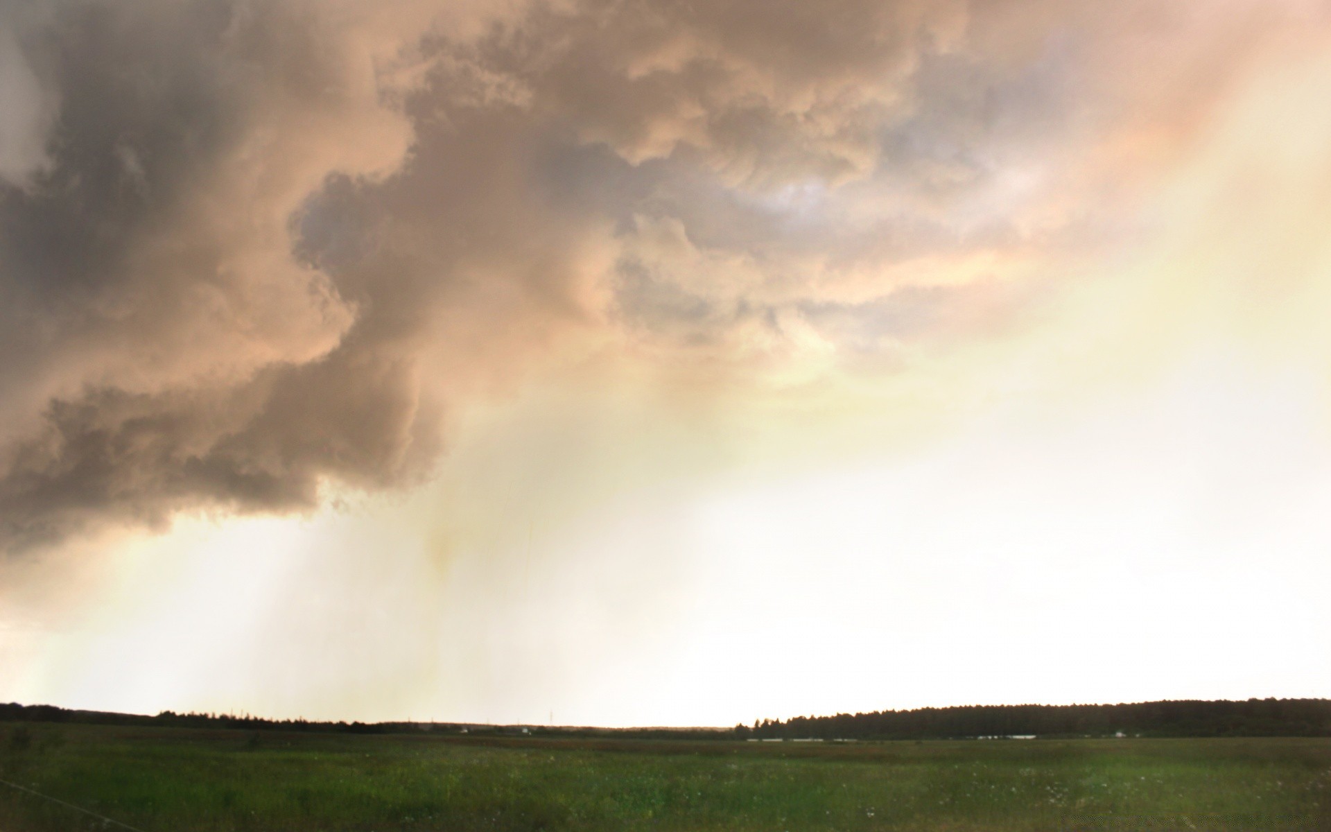 vintage landscape smoke fog storm mist rain nature outdoors sky sunset weather steam dawn sun calamity rainbow