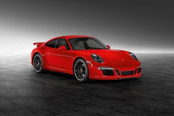 Voiture de sport, Porsche rouge