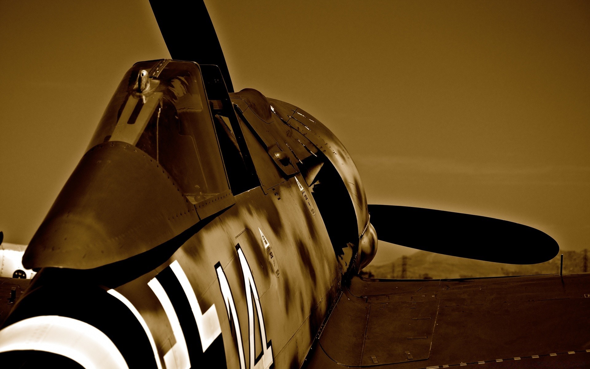 vintage monochrome airplane indoors retro military still life old sepia