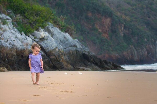 Beach by the sea in nature