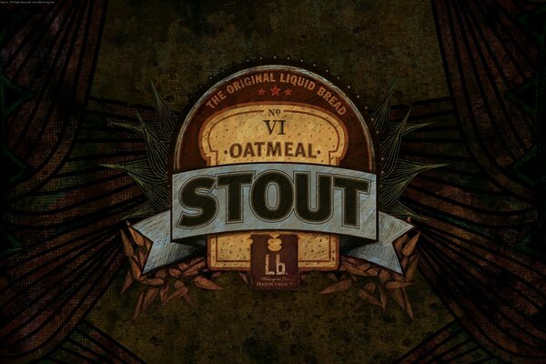 An old image. Emblem on a woody background