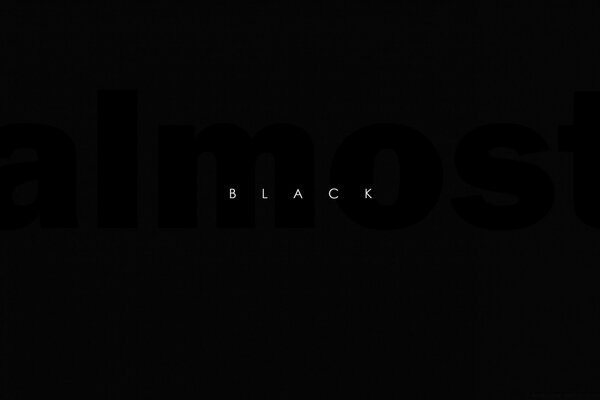 Black theme, for desktop