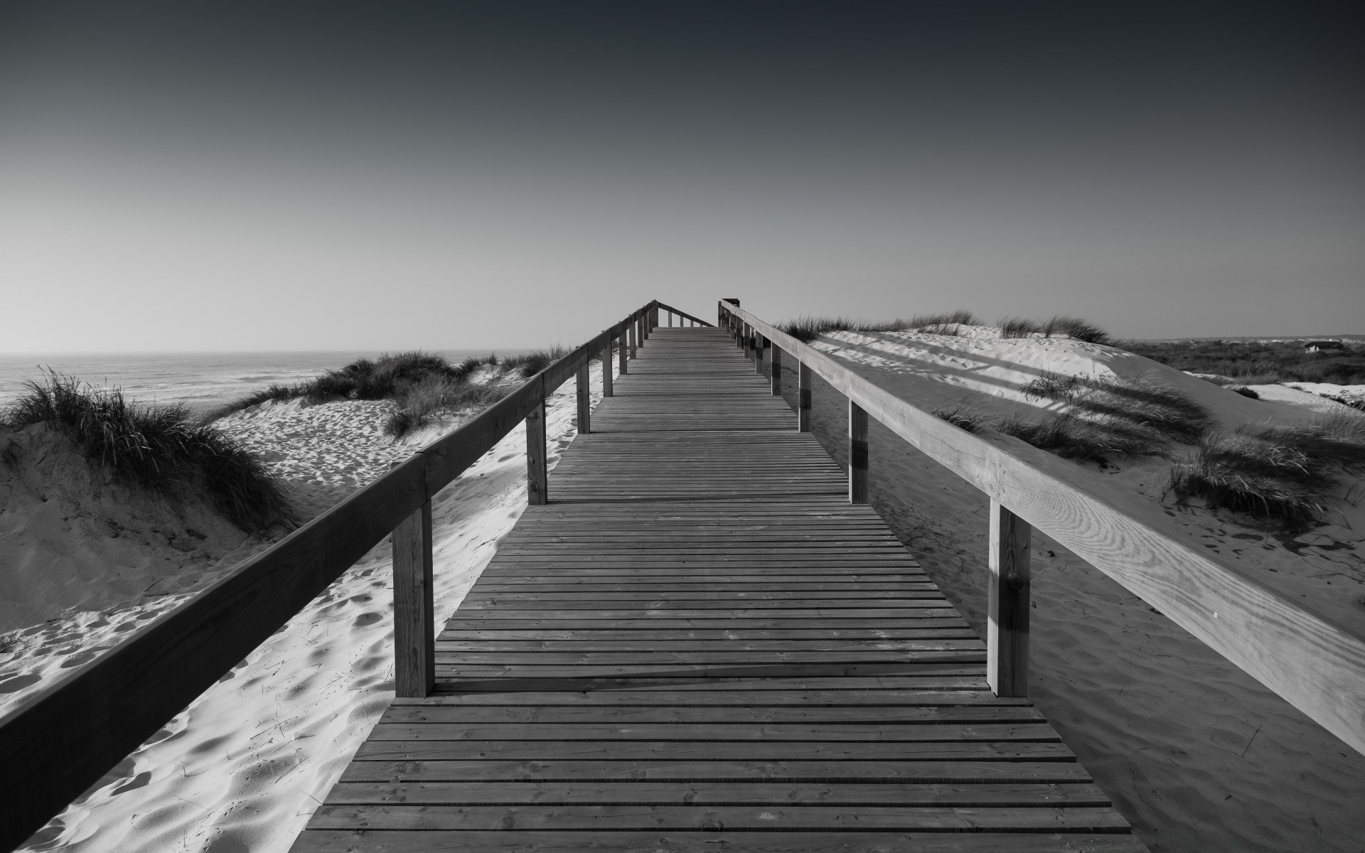 black and white sea beach boardwalk monochrome landscape ocean water bridge sky nature sunset pier jetty travel step lake guidance cloud street sun