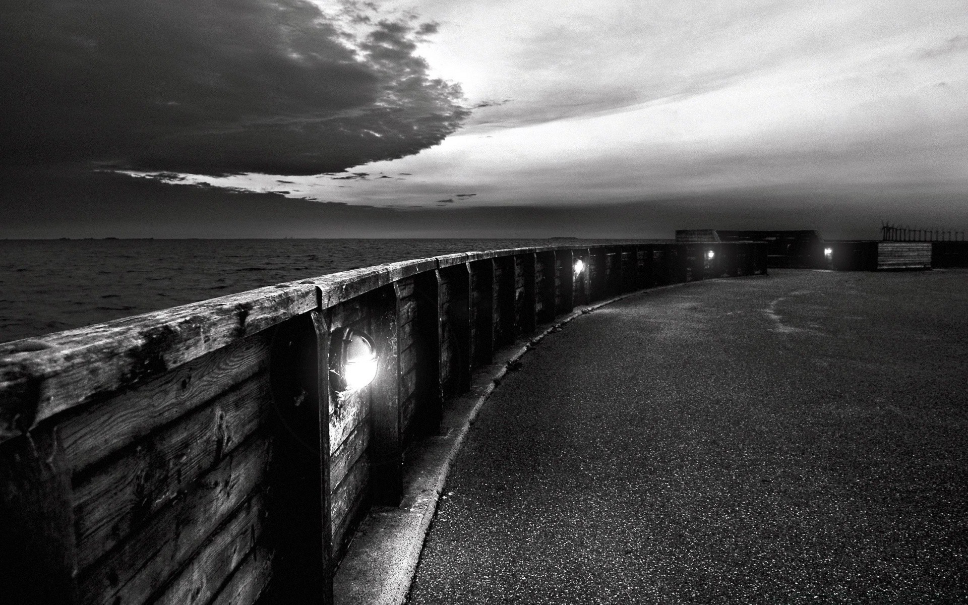 preto monocromático água praia mar pôr do sol paisagem oceano viagens ponte céu amanhecer luz mar noite inverno preto e branco