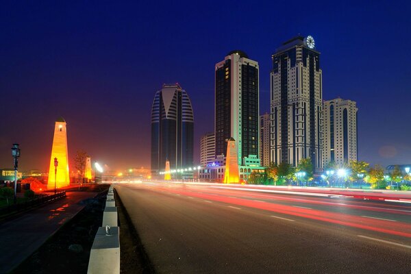 City center and busy highway