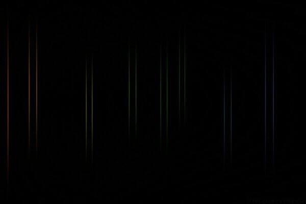 Dark background lots of stripes of different colors art